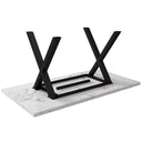 Generisch Modern Wrought Iron Dining Table with Marble Structure