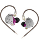 Yinyoo KZ ZSN Pro Purple Gaming Earbuds - In-Ear Headphones with 1BA 1DD