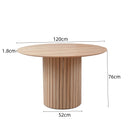 JZGORC Modern Round Wabi-Sabi Style Dining Table