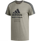 Men's adidas t-shirt with adidas Badge of Sport and multilingual graphic
