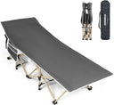 OVERMONT Folding Camping Bed Single Heavy Duty