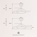 CREATE Ceiling Fan with Light and Remote