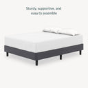 Leesa Platform Bed King Size - Tuxedo Grey