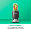 nutribullet Personal Blender for Shakes, Smoothies, Food Prep, and Frozen Blending, 24 Ounces, 600 Watt, Gray,