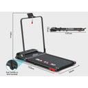 BLACK LORD Under Desk Treadmill with 2-Level Incline