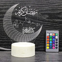 Eid - LED Moon Lamp for Ramadan Decoration, Kids Night Light, Home Ornaments
