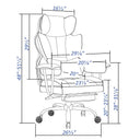 Efomao Big and Tall Office Chair with Footrest
