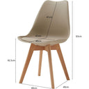 GrandCA HOME Set of 2 Scandinavian Dining Chairs