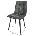JIJIAN Set of 4 Dining Room Chairs with Technological Fabric