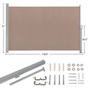 Vasitelan Retractable Side Awning with Aluminum Frame