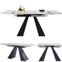 HOXINBLY Extendable Modern Dining Table