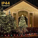 Loyyz - 94 LED Snowflake Fairy Lights, 8 Modes, Timer, Indoor/Outdoor Decor