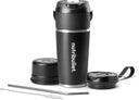 nutribullet Flip Portable Blender with Insulated Cup, Cordless, Black