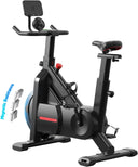 BluEarth A6 exercise bike with a built-in fan and LED lights for an immersive indoor cycling experience