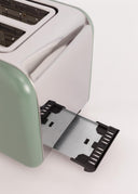 CREATE Retro Sage Green Toaster with 6 Power Levels
