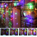 Yunsova - 33FT 400 LED Icicle Lights with Remote, 8 Modes, Waterproof