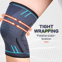 Trekzor - Knee Compression Sleeve for Pain Relief, Meniscus Support, Adjustable Fit