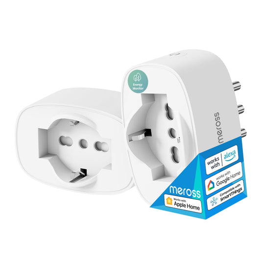 Meross - Smart WiFi Plug with Energy Monitoring, Compatible with Apple HomeKit & Alexa