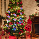 Lyubasa - 3Pcs Battery Powered Christmas Window Lights, Multicolor LED Decor
