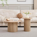 GrandCA HOME Set of 2 Stackable Drum Coffee Tables