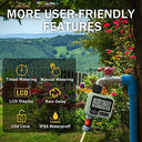 Kazeila - Programmable Water Timer with Rain Delay, Automatic & Manual Modes