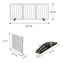 Algherohein Bamboo Freestanding Dog Gates for Doorways