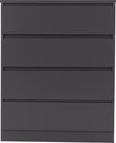 Seconique Malvern 4 Drawer Chest in Grey