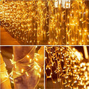 Eleuth - 5m 200 LED Icicle Fairy Lights with Timer, IP44 Waterproof, 8 Modes