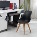 Life Interiors 6-Piece Retro Modern Dining Chair Set with Cushioned Pad Seat
