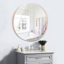 jshdufhuegfdbcngbg Wall Mounted HD Explosion-Proof Round Silver Mirror