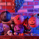 Unikato - Halloween Decorative Paper Lanterns with LED, Set of 5 for Festive Atmosphere