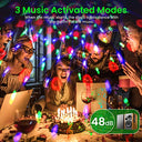 TnYoYo - RGB Disco Ball with Remote, Sound Activated, USB Powered Party Lights