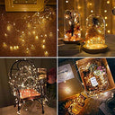 Vivibel - Pack of 4 Waterproof 60 LED Fairy Lights, Warm White, Battery Operated