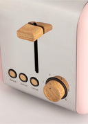 CREATE Toaster Retro Style Wide Slots Pink