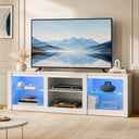 WLIVE 58" Modern LED TV Stand with RGB Lights