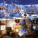 Skibiles - Snowflake LED Projector Lights, IP65 Waterproof, Indoor/Outdoor Use