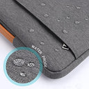Tecool - Water-Resistant 16 Inch Laptop Sleeve for MacBook & Lenovo, Protective Notebook Bag, Dark Grey