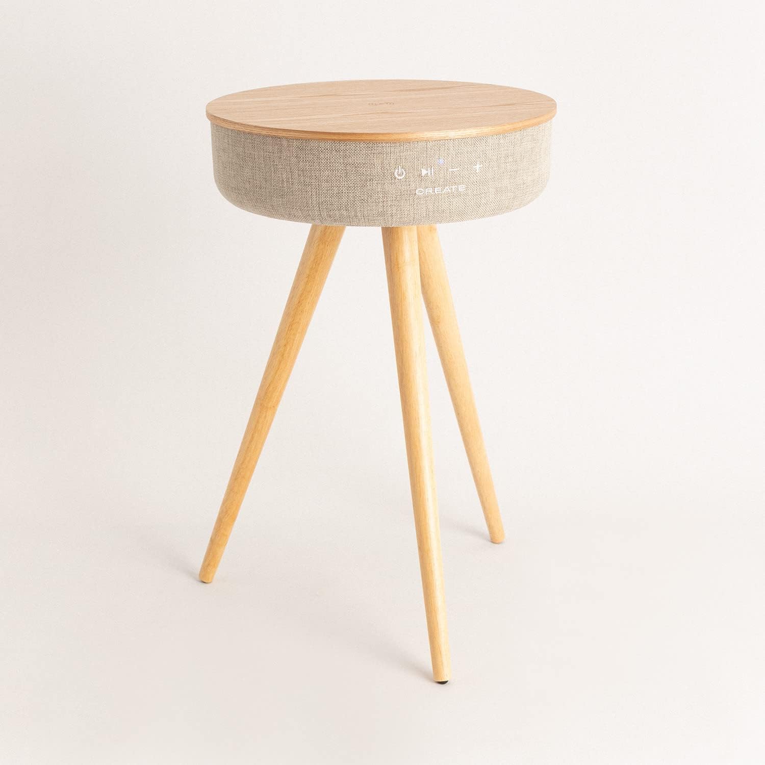 CREATE Speaker Table 360 Natural Wood Table Speaker