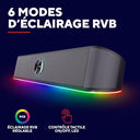 Trust Gaming - GXT 1619 Rhox RGB Sound Bar, 12W Stereo Speaker, USB Powered, Compact Design
