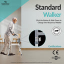 Healthshine Lightweight Foldable Walker HS913L - aluminum frame