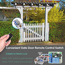 DieseRC - 433Mhz Universal Wireless Remote Control Switch, 1CH RF Relay Module, DC 12V, Includes Transmitter