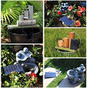 Amztime Diy Solar Fountain - 2.5W Pump For Garden & Ponds - Eco-Friendly Water Feature