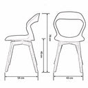 WHOJA Modern Design Solid Beech Legs Dining Chair