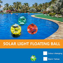 Qotsteos - Solar Floating Pool Lights, Waterproof, 7 Color Changing, Solar Powered