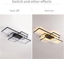 Qiaomao Black LED Ceiling Light with Remote Control
