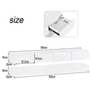 WODSOFTI LED TV Lowboard with Wall Mount and Storage for up to 55 Inch TVs