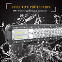 RIGIDON - 38 cm 216W LED Work Light Bar with Number Plate Holder & 12V Harness