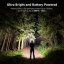Lepro - 1300Lux LED Headlamp With Red Light, IPX4 Waterproof For Outdoor Use