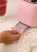 CREATE Pink Toaster with 6 Power Levels and Safety Features