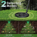 Hiuyrfs - Waterproof Metal Detector with Rechargeable Battery, Adjustable Height, High Accuracy